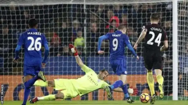Jamie Vardy Scores Hatrick As Leicester City Destroy Manchester City 4-2 In The Premier League